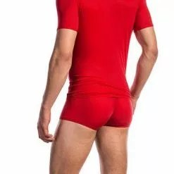 Olaf Benz RED1201 T-Shirt rot 105835/3000 Mikrofaser, Rot gestreift -Wäsche Verkaufsshop 229866 norm2