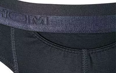 HOM HO1 Mini Brief 359521/00RA Slip, Baumwolle, Navy 2 HOM HO1 Mini Brief 359521/00RA Slip, Baumwolle, Navy – Bild 2