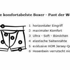 HOM HO1 Long Boxer Brief 359519/0003 Trunk mit Eingriff, Baumwolle, Weiß, White 5 HOM HO1 Long Boxer Brief 359519/0003 Trunk mit Eingriff, Baumwolle, Weiß, White -Wäsche Verkaufsshop 233772 norm3