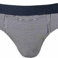 HOM HO1 Simon Mini Briefs 359852/00RA Slip mit Eingriff, Modal-Stretch, Navy-weiß gestreift, Navy
