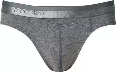 HOM HO1 Mini Brief 359521/00ZU Slip, Baumwolle, Grau meliert, Grau 1 HOM HO1 Mini Brief 359521/00ZU Slip, Baumwolle, Grau meliert, Grau