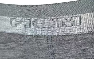 HOM HO1 Mini Brief 359521/00ZU Slip, Baumwolle, Grau meliert, Grau 2 HOM HO1 Mini Brief 359521/00ZU Slip, Baumwolle, Grau meliert, Grau – Bild 2