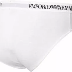 EMPORIO ARMANI Brief 2er Pack 111321/CC722/04710 Slips, Baumwolle, Weiß -Wäsche Verkaufsshop 239831 norm3