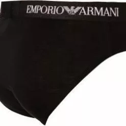EMPORIO ARMANI Brief 2er Pack 111321/CC722/07320 Slips, Baumwolle, Schwarz -Wäsche Verkaufsshop 239832 norm3