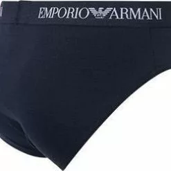 EMPORIO ARMANI Brief 2er Pack 111321/CC722/27435 Slips, Baumwolle, Dunkelblau, Marine -Wäsche Verkaufsshop 239833 norm3