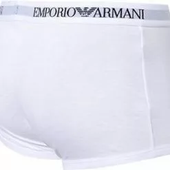 EMPORIO ARMANI Trunk 2er Pack 111613/CC722/04710 Trunks, Baumwolle, Weiß -Wäsche Verkaufsshop 239838 norm3
