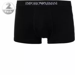 EMPORIO ARMANI Trunk 2er Pack 111613/CC722/07320 Trunks, Baumwolle, Schwarz