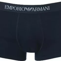 EMPORIO ARMANI Trunk 2er Pack 111613/CC722/15935 Trunks, Baumwolle, Hellgrau-marineblau, Marine-grau -Wäsche Verkaufsshop 239842 norm2
