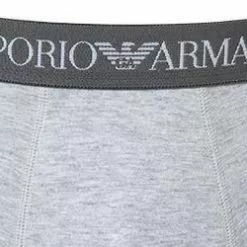 EMPORIO ARMANI Trunk 2er Pack 111613/CC722/15935 Trunks, Baumwolle, Hellgrau-marineblau, Marine-grau -Wäsche Verkaufsshop 239842 norm3