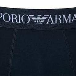 EMPORIO ARMANI Trunk 2er Pack 111613/CC722/15935 Trunks, Baumwolle, Hellgrau-marineblau, Marine-grau -Wäsche Verkaufsshop 239842 norm4