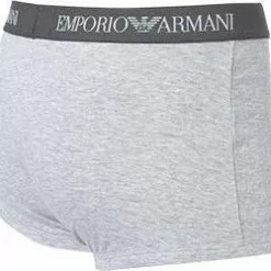 EMPORIO ARMANI Trunk 2er Pack 111613/CC722/15935 Trunks, Baumwolle, Hellgrau-marineblau, Marine-grau -Wäsche Verkaufsshop 239842 norm5