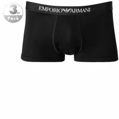 EMPORIO ARMANI Trunk 3er Pack 111610/CC722/21320 Trunks, Baumwolle, Schwarz