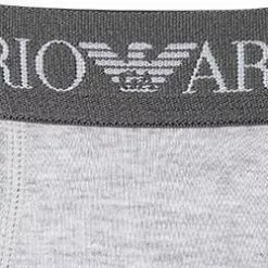 EMPORIO ARMANI Trunk 3er Pack 111610/CC722/94235 Trunks, Baumwolle, Hellgrau-marineblau-schwarz, Marine-grau-schwarz -Wäsche Verkaufsshop 239847 norm4