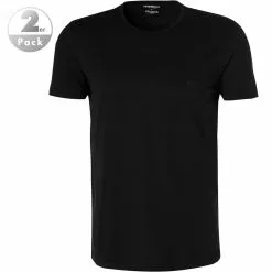 EMPORIO ARMANI T-Shirt 2er Pack 111647/CC722/07320 T-Shirts, Baumwolle, Schwarz
