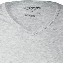 EMPORIO ARMANI V-Shirt 2er Pack 111648/CC722/15935 T-Shirts, Baumwolle, Marine-hellgrau, Marine-grau 9 EMPORIO ARMANI V-Shirt 2er Pack 111648/CC722/15935 T-Shirts, Baumwolle, Marine-hellgrau, Marine-grau -Wäsche Verkaufsshop 239861 norm4