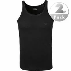 EMPORIO ARMANI Tank Top 2 Pack 111612/CC722/07320 Tanktops, Baumwolle, Schwarz
