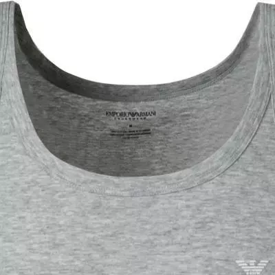EMPORIO ARMANI Tank Top 2 Pack 111612/CC722/97120 Tanktops, Baumwolle, Schwarz-hellgrau, Schwarz-grau 5 EMPORIO ARMANI Tank Top 2 Pack 111612/CC722/97120 Tanktops, Baumwolle, Schwarz-hellgrau, Schwarz-grau – Bild 5