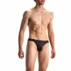 Olaf Benz RED1601 Brazilbrief 107411/8000 Slip, Baumwoll-Stretch, Schwarz, Black