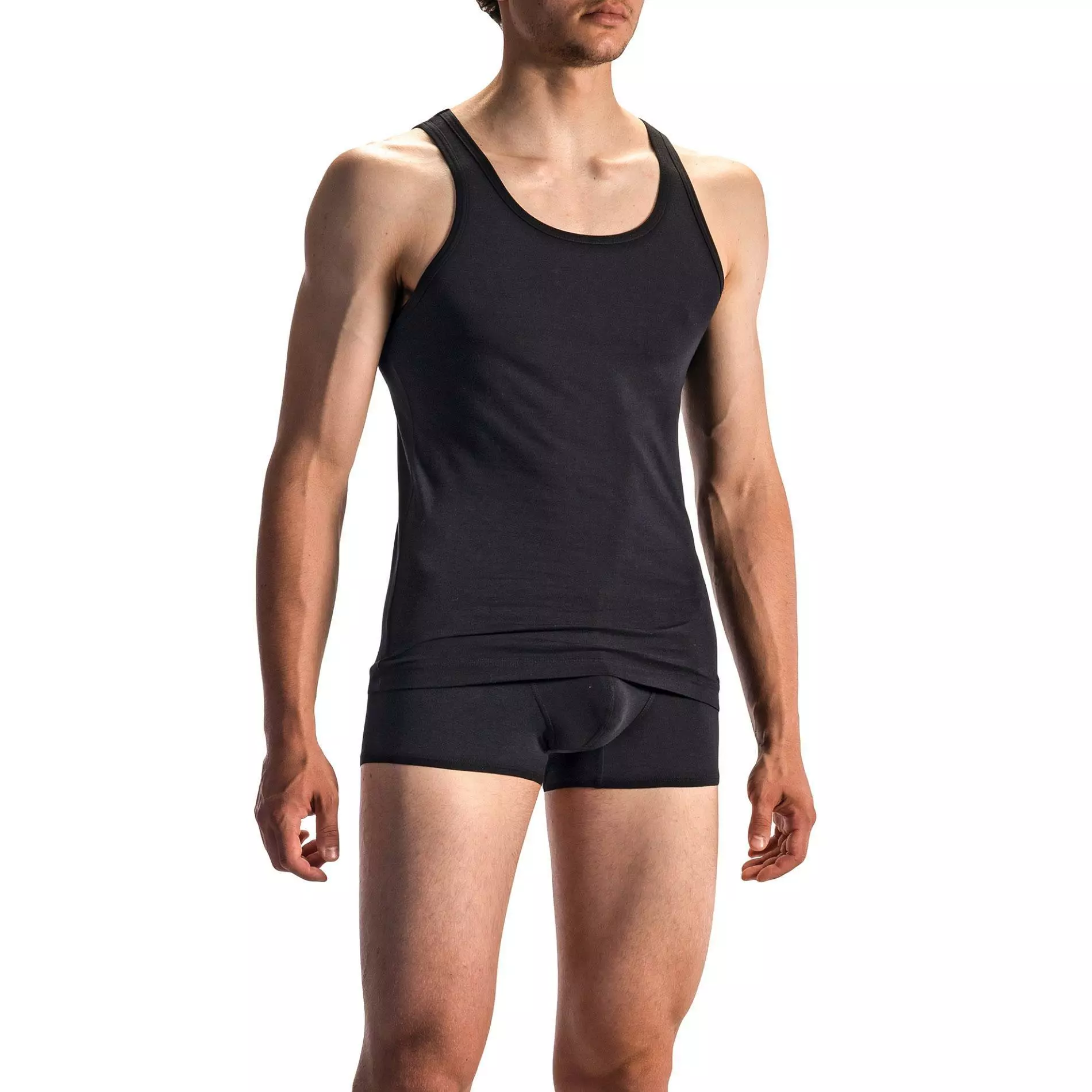 Olaf Benz RED1601 Sportshirt 107415/8000 Tanktop, Baumwoll-Stretch, Schwarz, Black 1 Olaf Benz RED1601 Sportshirt 107415/8000 Tanktop, Baumwoll-Stretch, Schwarz, Black