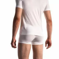 Olaf Benz RED1601 V-Shirt 107418/1000 T-Shirt, Baumwoll-Stretch, Weiß, White -Wäsche Verkaufsshop 241647 norm2