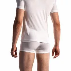 Olaf Benz RED1601 V-Shirt (Low) 107419/1000 T-Shirt, Baumwoll-Stretch, Weiß, White -Wäsche Verkaufsshop 241651 norm2