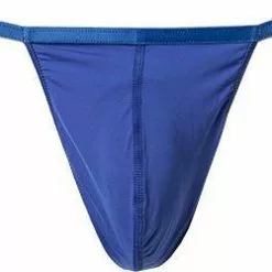 HOM Plumes G-String 359931/00BI Stringtanga, Mikrofaser-Stretch, Königsblau, Blue