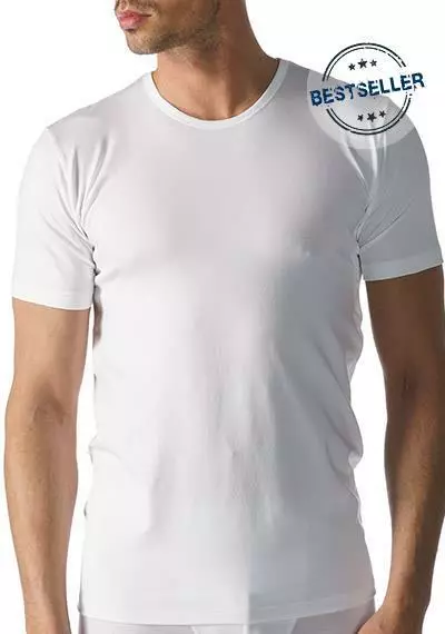 Mey DRY COTTON FUNCTIONAL Round-Neck 46082/101 Drunterhemd, Regular Fit, Baumwolle COOLMAX®, Weiß, White 1 Mey DRY COTTON FUNCTIONAL Round-Neck 46082/101 Drunterhemd, Regular Fit, Baumwolle COOLMAX®, Weiß, White