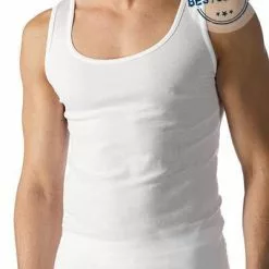 Mey CASUAL COTTON Athletic-Shirt 49000/101 Tanktop, Baumwolle, Weiß, White