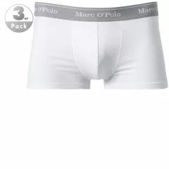 Marc O'Polo Shorts 3er Pack 154606/100 Trunks, Baumwoll-Stretch, Weiß, White