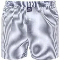MC ALSON Boxer-Shorts 0241/blau-weiß Boxershorts, Baumwolle, Blau-weiß gestreift