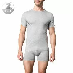 Polo Ralph Lauren T-Shirt 2 Pack 714621944003 T-Shirts, Baumwoll-Stretch, Hellgrau meliert, Grey