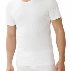 Zimmerli Sea Island 286 T-Shirt 286/1441/01 Sea Island Baumwolle mercerisiert, Weiß, White
