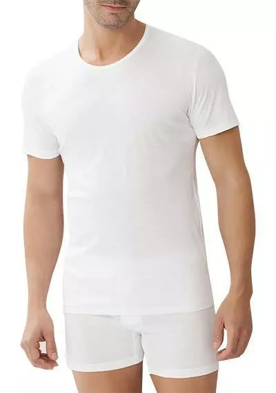 Zimmerli Sea Island 286 T-Shirt 286/1441/01 Sea Island Baumwolle mercerisiert, Weiß, White 1 Zimmerli Sea Island 286 T-Shirt 286/1441/01 Sea Island Baumwolle mercerisiert, Weiß, White
