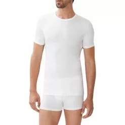 Zimmerli Pureness 700 Shirt SS 700/1339/01 T-Shirt, Micromodal OEKO-TEX, Weiß, White