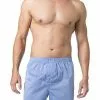 DEREK ROSE Classic Boxer Shorts 6000/AMAL001BLU Boxershorts, Baumwolle, Hellblau-weiß gestreift