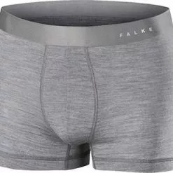 Falke Men Ergonomic Sport Boxer 33428/3757 Trunks, Regular Fit, Seide-Wolle, Heiigrau meliert, Grey