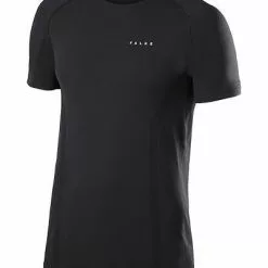 Falke Men Ergonomic Sport T-Shirt 39612/3000 Comfort Fit, Mikrofaser, Schwarz, Black