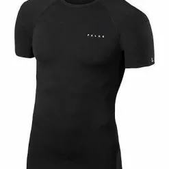 Falke Men Ergonomic Sport T-Shirt 39613/3000 Tight Fit, Mikrofaser, Schwarz, Black