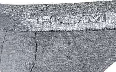 HOM Classic Mini Briefs 400204/00ZU Slip, Baumwolle, Grau meliert, Grey 2 HOM Classic Mini Briefs 400204/00ZU Slip, Baumwolle, Grau meliert, Grey – Bild 2