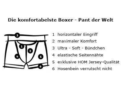 HOM HO1 Long Boxer Brief 359519/00RA Trunk mit Eingriff, Baumwolle, Nachtblau, Navy 3 HOM HO1 Long Boxer Brief 359519/00RA Trunk mit Eingriff, Baumwolle, Nachtblau, Navy – Bild 3