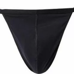 HOM Plumes G-String 359931/0004 Stringtanga, Mikrofaser-Stretch, Schwarz, Black