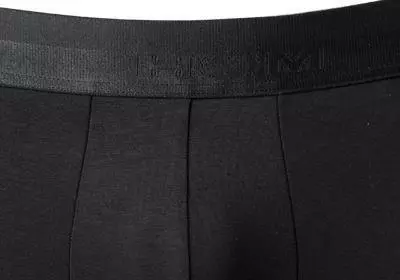 HOM Classic Boxer Briefs 400203/0004 Trunk, Baumwolle, Schwarz, Black 2 HOM Classic Boxer Briefs 400203/0004 Trunk, Baumwolle, Schwarz, Black – Bild 2