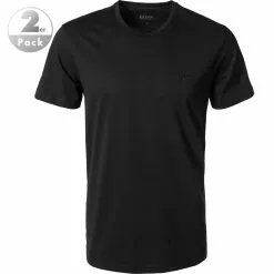 BOSS Shirt 2er Pack 50325/001 T-Shirts, Relaxed Fit, Baumwolle, Schwarz, Black