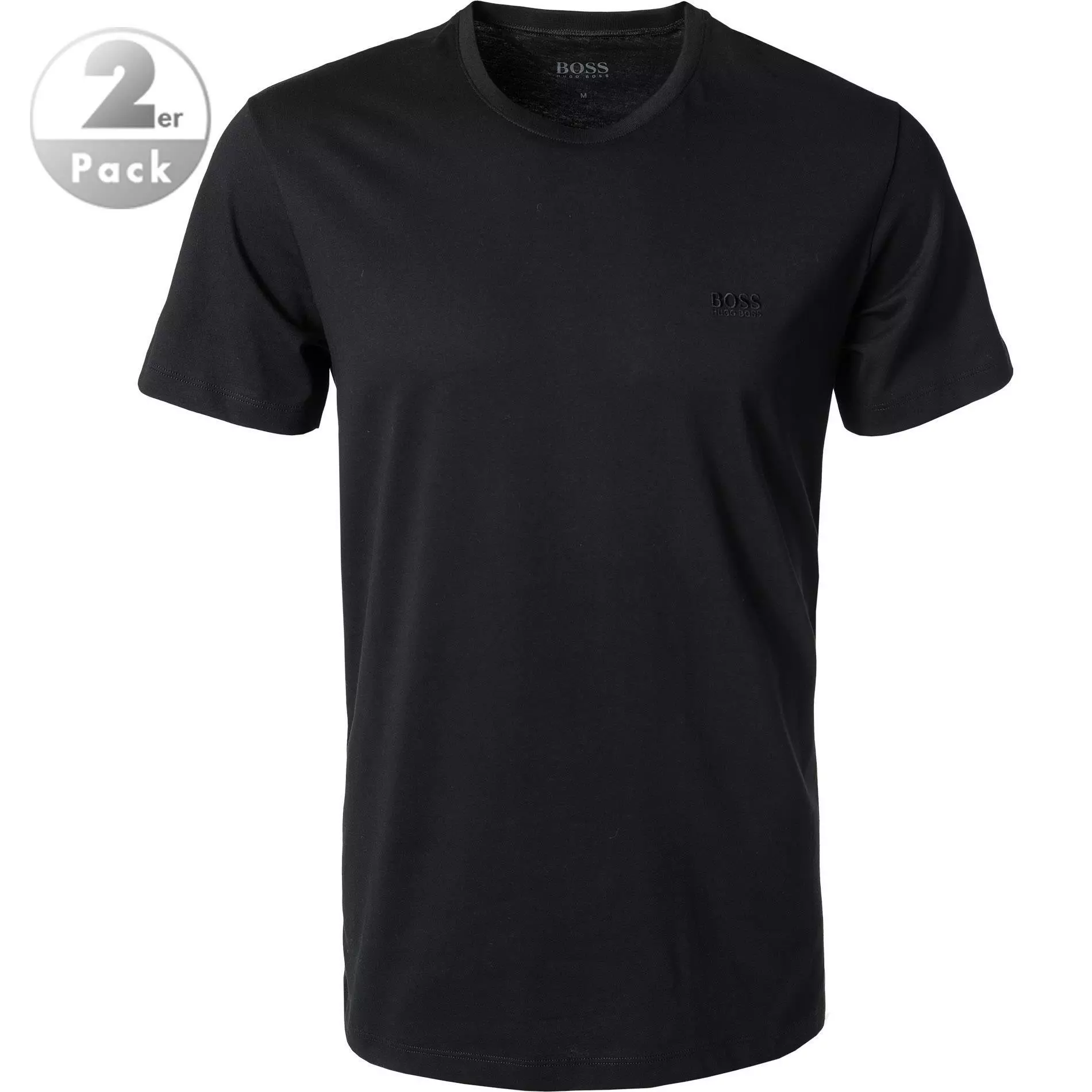 BOSS Shirt 2er Pack 50325/001 T-Shirts, Relaxed Fit, Baumwolle, Schwarz, Black 1 BOSS Shirt 2er Pack 50325/001 T-Shirts, Relaxed Fit, Baumwolle, Schwarz, Black
