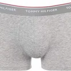 Tommy Hilfiger Trunks 3er Pack 1U87903842/004 Baumwoll-Stretch, Weiß-schwarz-grau, Schwarz-grau-weiß -Wäsche Verkaufsshop 261246 norm2