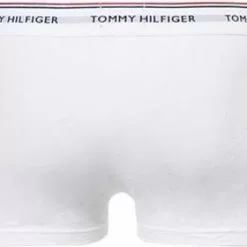 Tommy Hilfiger Trunks 3er Pack 1U87903842/004 Baumwoll-Stretch, Weiß-schwarz-grau, Schwarz-grau-weiß -Wäsche Verkaufsshop 261246 norm4