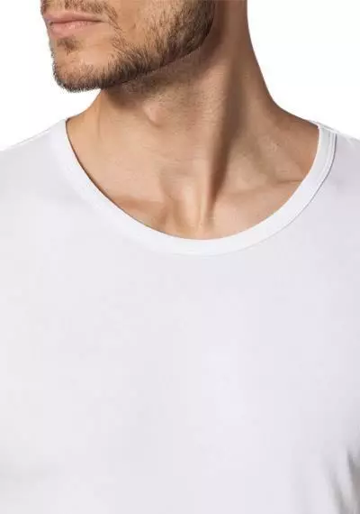 Tommy Hilfiger Crew Neck T-Shirt 2S87905187/100 T-Shirts, Baumwoll-Stretch, Weiß, White 2 Tommy Hilfiger Crew Neck T-Shirt 2S87905187/100 T-Shirts, Baumwoll-Stretch, Weiß, White – Bild 2