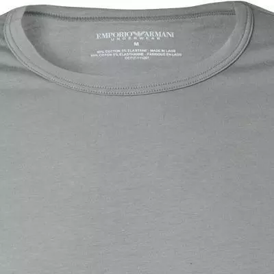 EMPORIO ARMANI Crew Neck 2 Pack 111267/CC717/03320 T-Shirts, Baumwolle, Grau-schwarz, Schwarz-grau 2 EMPORIO ARMANI Crew Neck 2 Pack 111267/CC717/03320 T-Shirts, Baumwolle, Grau-schwarz, Schwarz-grau – Bild 2