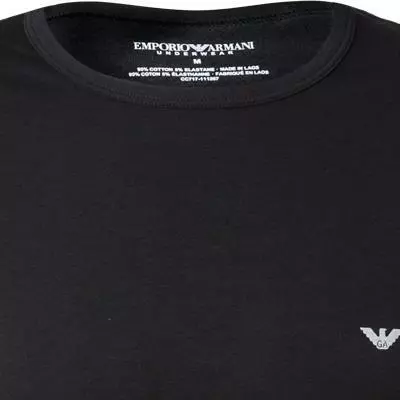 EMPORIO ARMANI Crew Neck 2 Pack 111267/CC717/03320 T-Shirts, Baumwolle, Grau-schwarz, Schwarz-grau 4 EMPORIO ARMANI Crew Neck 2 Pack 111267/CC717/03320 T-Shirts, Baumwolle, Grau-schwarz, Schwarz-grau – Bild 4