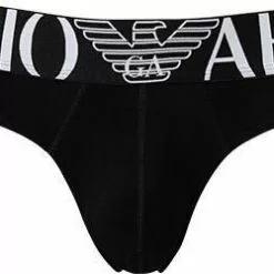 EMPORIO ARMANI Brief 110814/CC716/00020 Slip, Baumwoll-Stretch, Schwarz